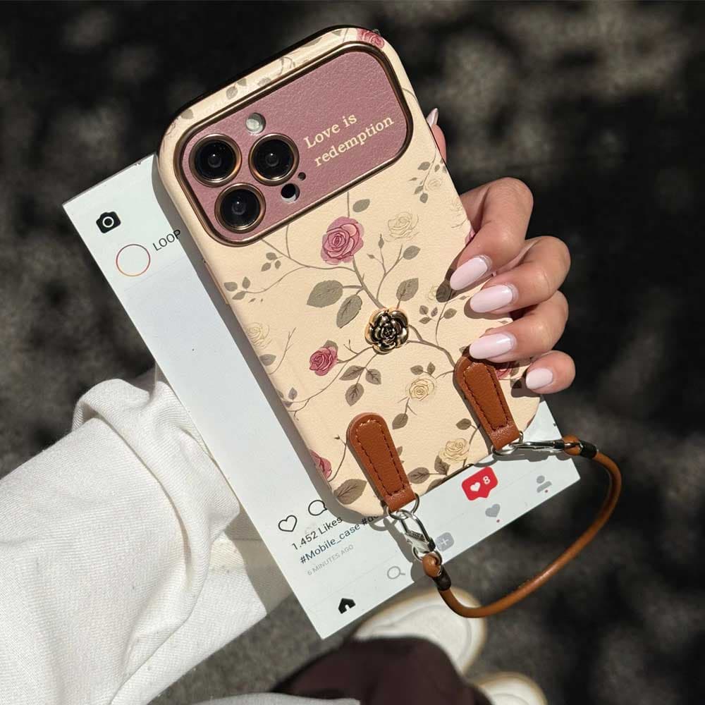 قاب رز کلاسیک پاییزی به همراه آویز Classic Autumn Rose + Pendant کد loop مناسب برای گوشی موبایل آیفون Apple iPhone 13 / 13 Pro / 13 Pro Max / 14 Pro Max / / 15 Pro Max / 16 / 16 Pro / 16 Pro Max / 17 — تصویر ۴