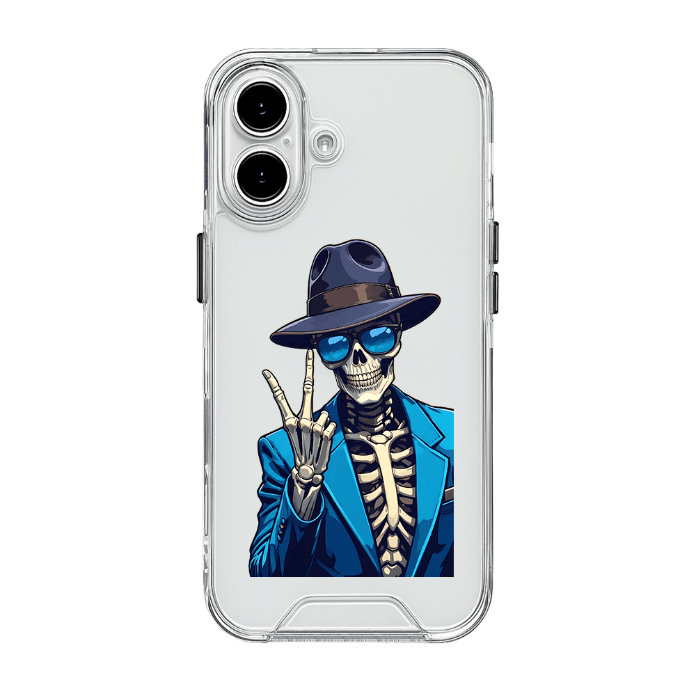 قاب شفاف چاپی طرح مرد اسکلتی کد T0057 مناسب برای گوشی موبایل اپل آیفون Apple iPhone 7 / 8 / SE 2020 / 7 Plus / 8 Plus / X / XS / XR / XS Max / 11 / 11 Pro / 11 Pro Max / 12 / 12 Pro / 12 Pro Max / 13 — تصویر ۴