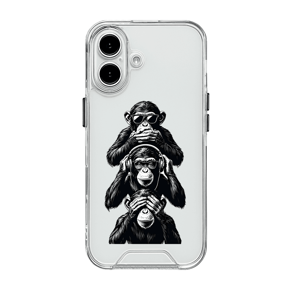 قاب شفاف چاپی طرح میمون با ادب کد T0056 مناسب برای گوشی موبایل اپل آیفون Apple iPhone 7 / 8 / SE 2020 / 7 Plus / 8 Plus / X / XS / XR / XS Max / 11 / 11 Pro / 11 Pro Max / 12 / 12 Pro / 12 Pro Max / 1 — تصویر ۴
