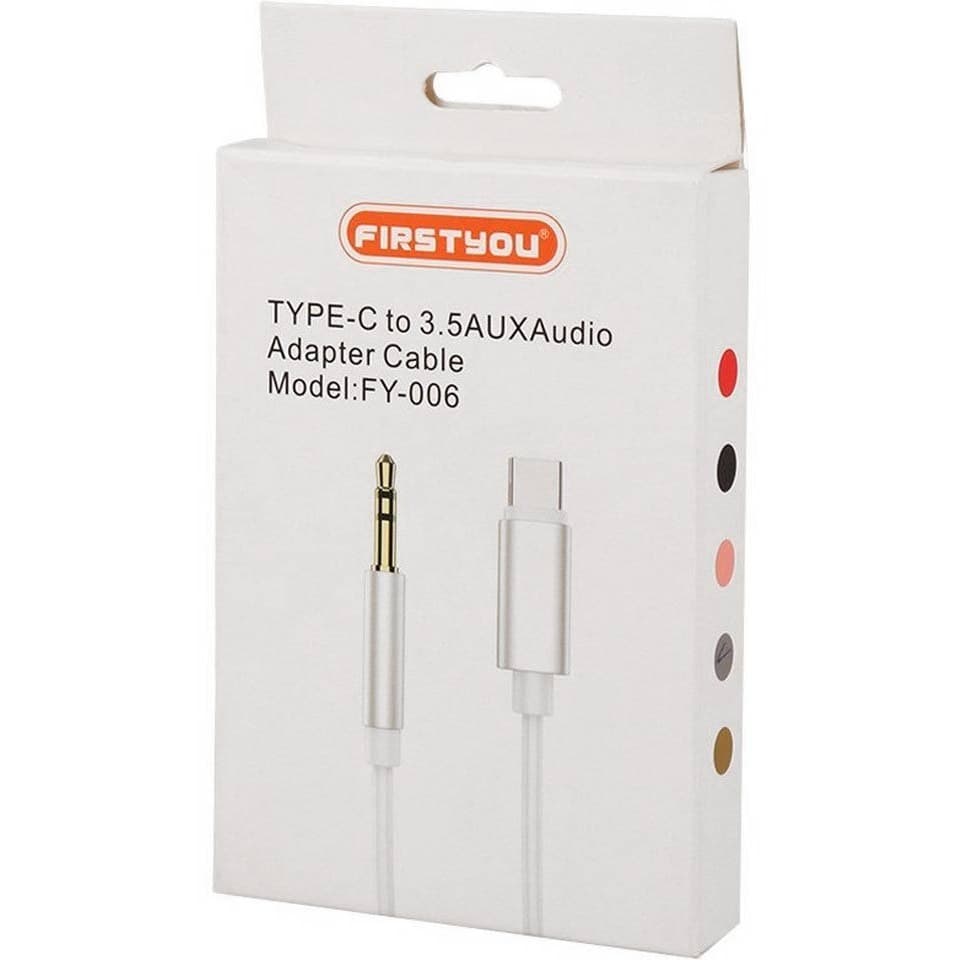 کابل تبدیل ای یو ایکس First You FY-006 AUX To Type-C