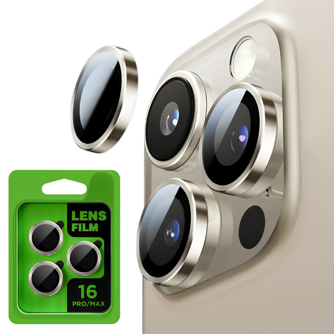محافظ لنز دوربین مدل Lens Film مناسب برای گوشی موبایل اپل IPhone 16 Pro / 16 Pro Max