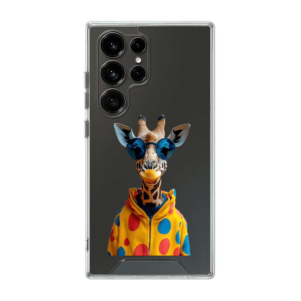 قاب شفاف چاپی طرح زرافه بامزه کد T0049 مناسب برای گوشی موبایل سامسونگ گلکسی Samsung Galaxy A02S/A03/A03S/A03 Core/A04/A04S/A05/A05S/A06/A07/A10/A10S/A11/A12/A13/A14/A15/A16/A17/A20/A20S/A21S/A22 4G/A2
