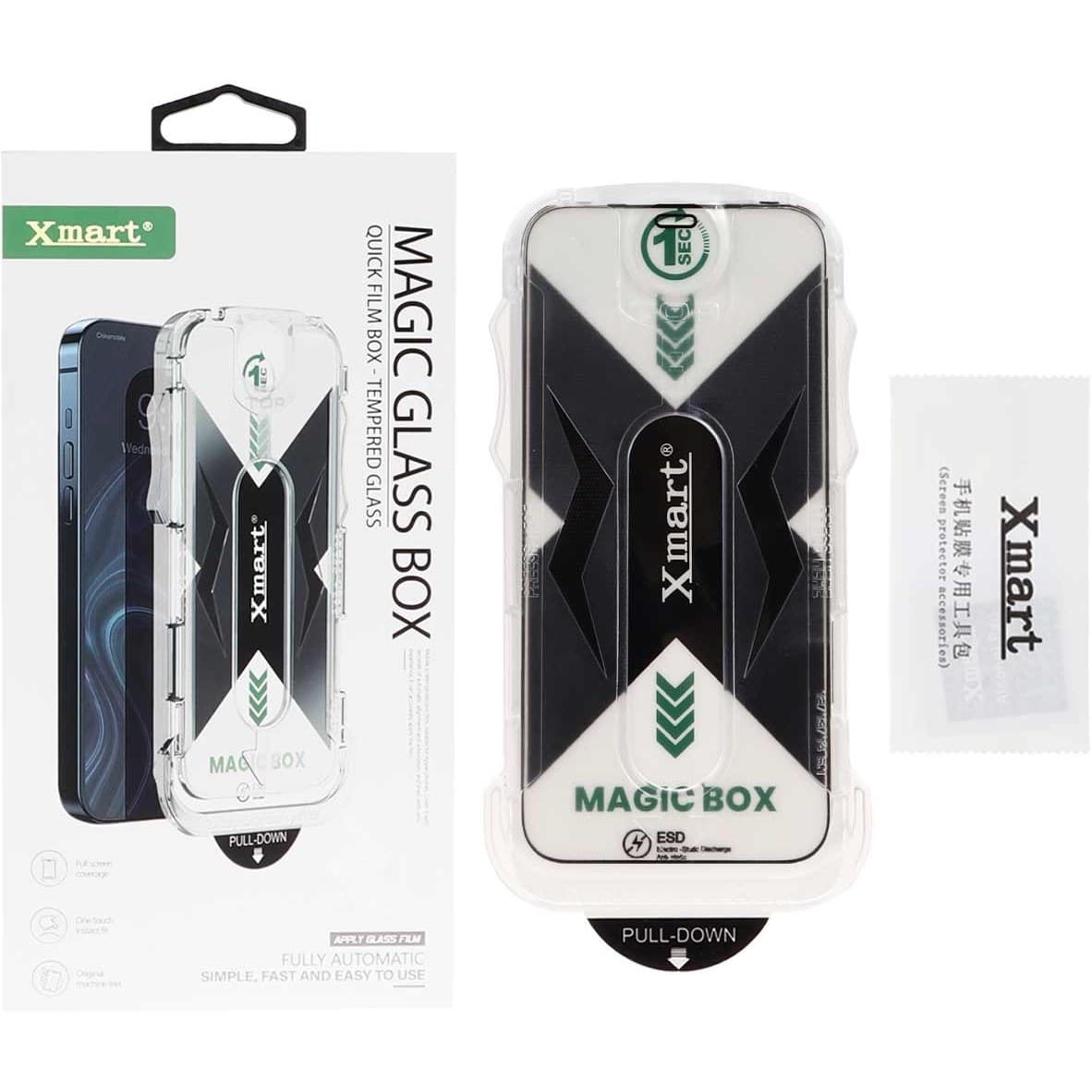 محافظ صفحه نمایش شیشه ای اورجینال XMART – Magic Glass Box مدل Iphone 12 / 12 Pro