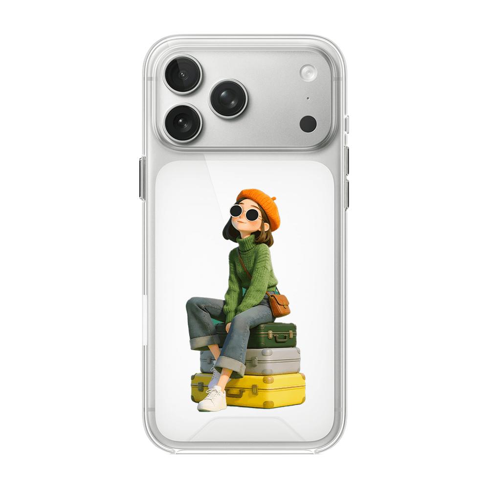 قاب شفاف چاپی طرح دختر مسافر کد T0047 مناسب برای گوشی موبایل اپل آیفون Apple iPhone 7 / 8 / SE 2020 / 7 Plus / 8 Plus / X / XS / XR / XS Max / 11 / 11 Pro / 11 Pro Max / 12 / 12 Pro / 12 Pro Max / 13