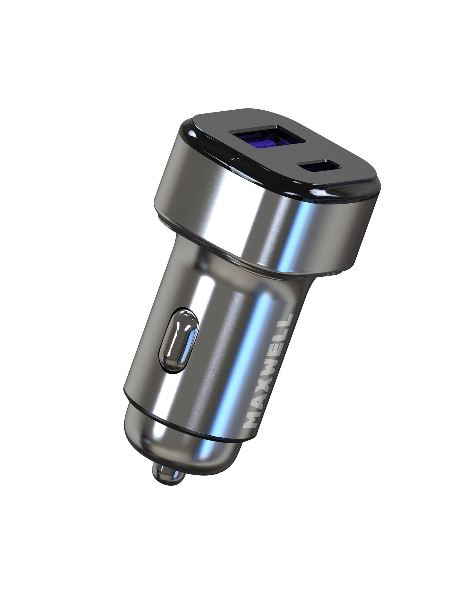 شارژر فندکی 78 وات دو پورت خودرو MAXWELL PD 30W-QC 3.0