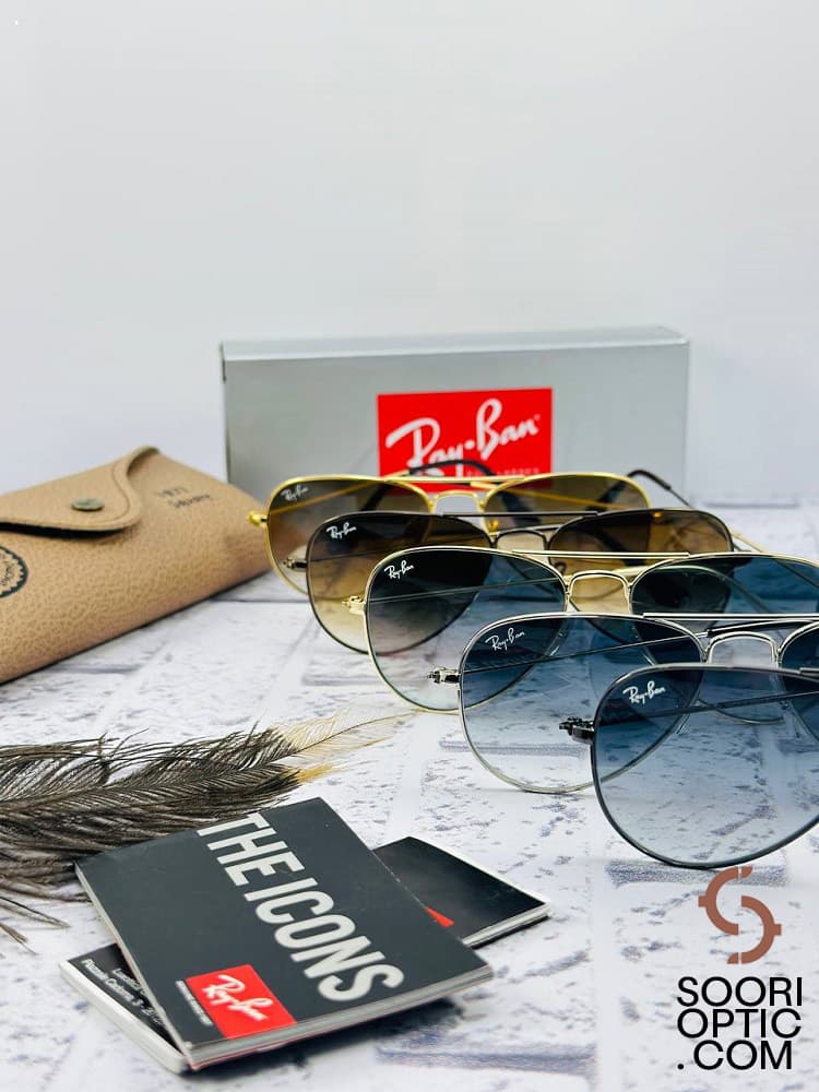 عینک آفتابی خلبانی ریبن مدل RB 3044 – RAY BAN