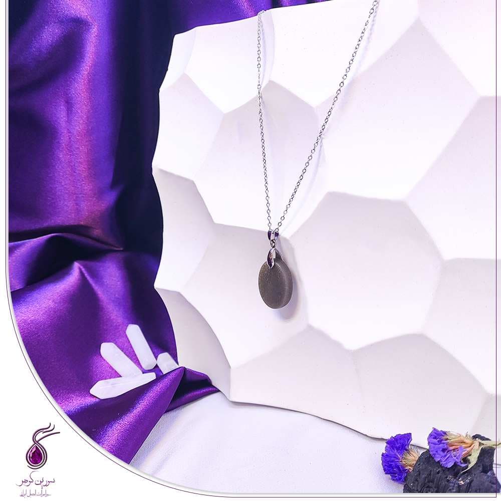 آویز سنگ یشم سبز کد N62