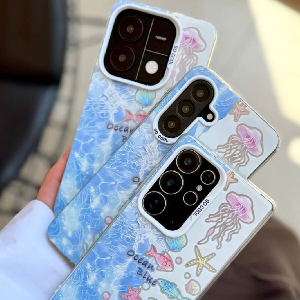 قاب Ocean Blue کد mb مناسب برای گوشی موبایل شیائومی ردمی Xiaomi Redmi Note 14 4G / Note 14 Pro 4G / Note 15 4G / Note 15 Pro 4G