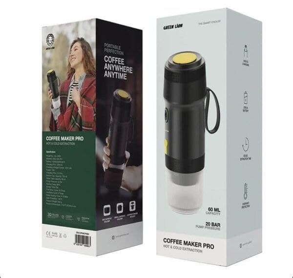 اسپرسو ساز مسافرتی قابل حمل گرین لاین Green Lion Coffee Maker Pro — تصویر ۶