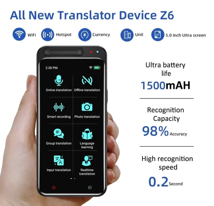 مترجم جیبی مدل z6 — تصویر ۴