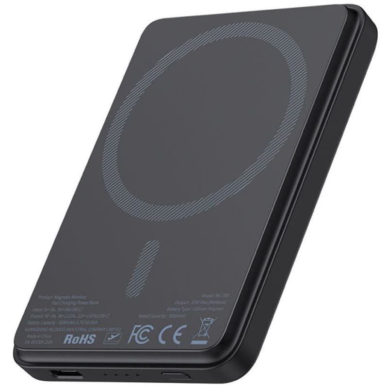 پاوربانک بی‌سیم مک دودو مدل MC-395 PD 15W ظرفیت 5000 میلی آمپر ساعت
