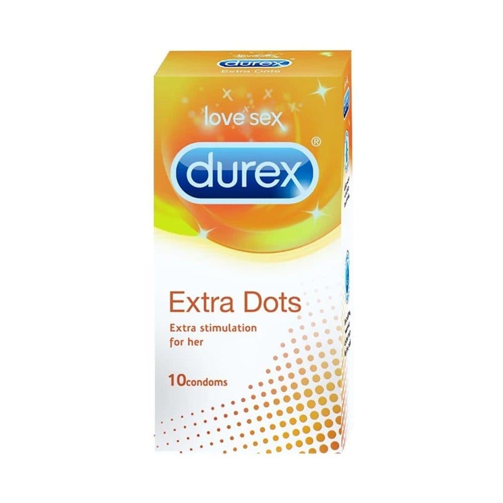 کاندوم خاردار دورکس مدل Extra Dots با بسته بندی 10 عددی محصول کشور انگلستان