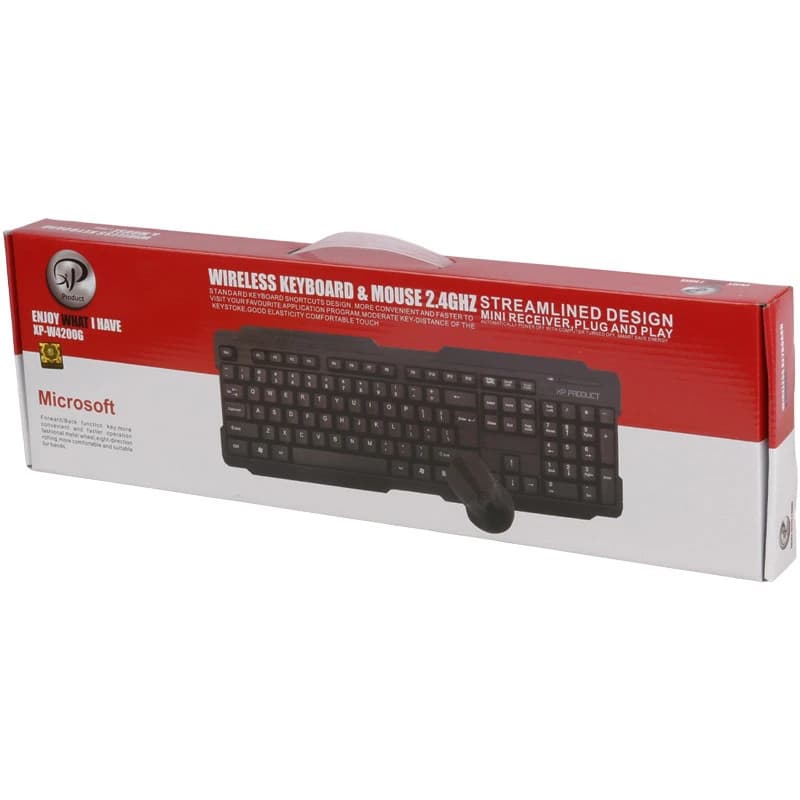 ست کیبورد و ماوس بی‌سیم ایکس پی-پروداکت مدل W4200G — تصویر ۵