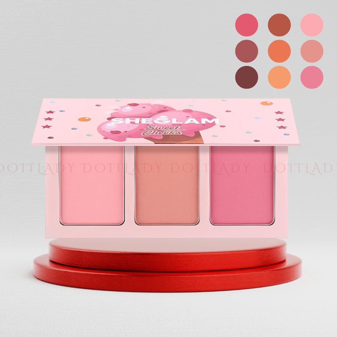 رژگونه ۳ رنگ شیگلم Sweet Cheeks Blush Trio