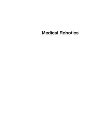 دانلود کتاب Medical Robotics