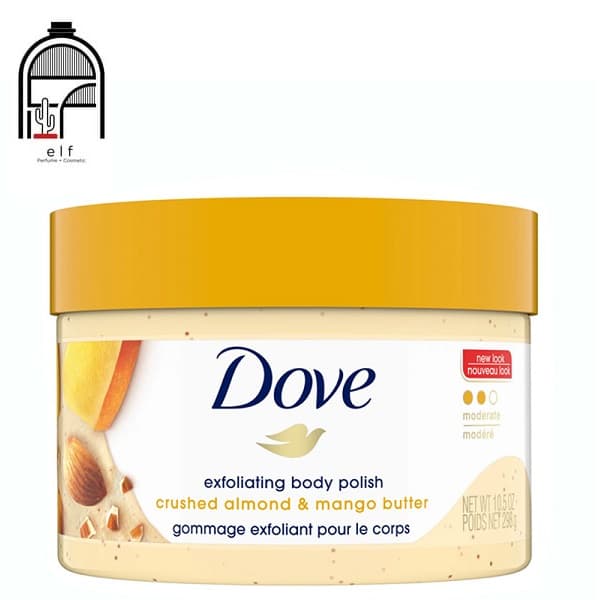 اسکراب بدن داو با رایحه بادام و کره انبهDove Mango Butter & Almond Butter