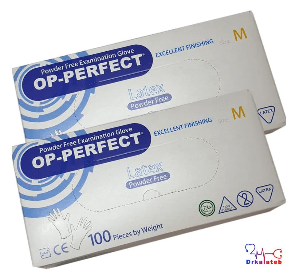 دستکش لاتکس بدون پودر اپی پرفکت OP-PERFECT