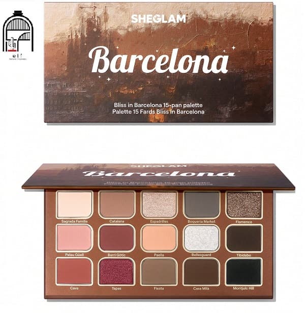 پالت سایه ۱۵ رنگ شیگلم مدل Bliss In Barcelona