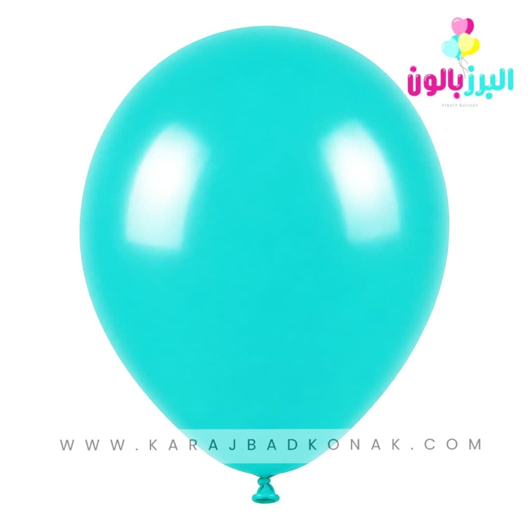 بادکنک لاتکس ساده رنگ فیروزه ای