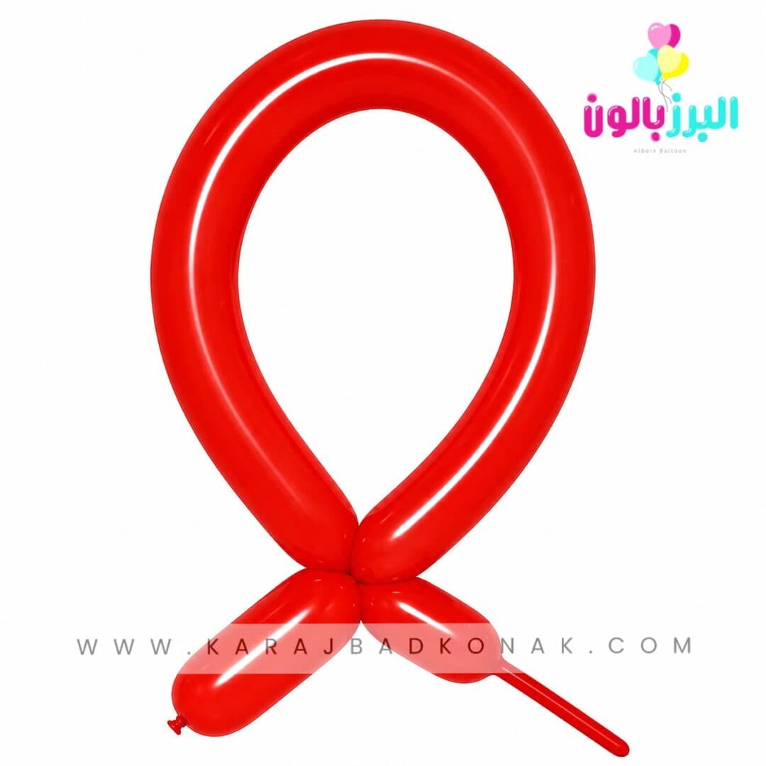 بادکنک ماری رنگ قرمز