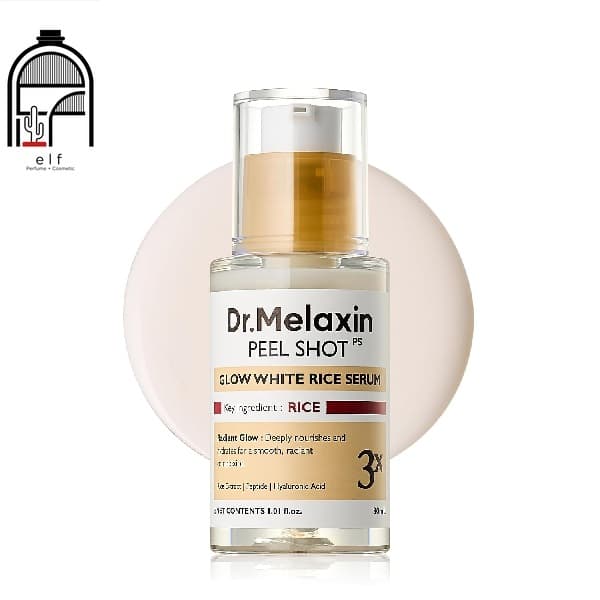 سرم ژلی و روشنکننده Dr.Melaxin مدل Peel Shot Glow Rice PDRN Serum حجم 30 میلیلیتر