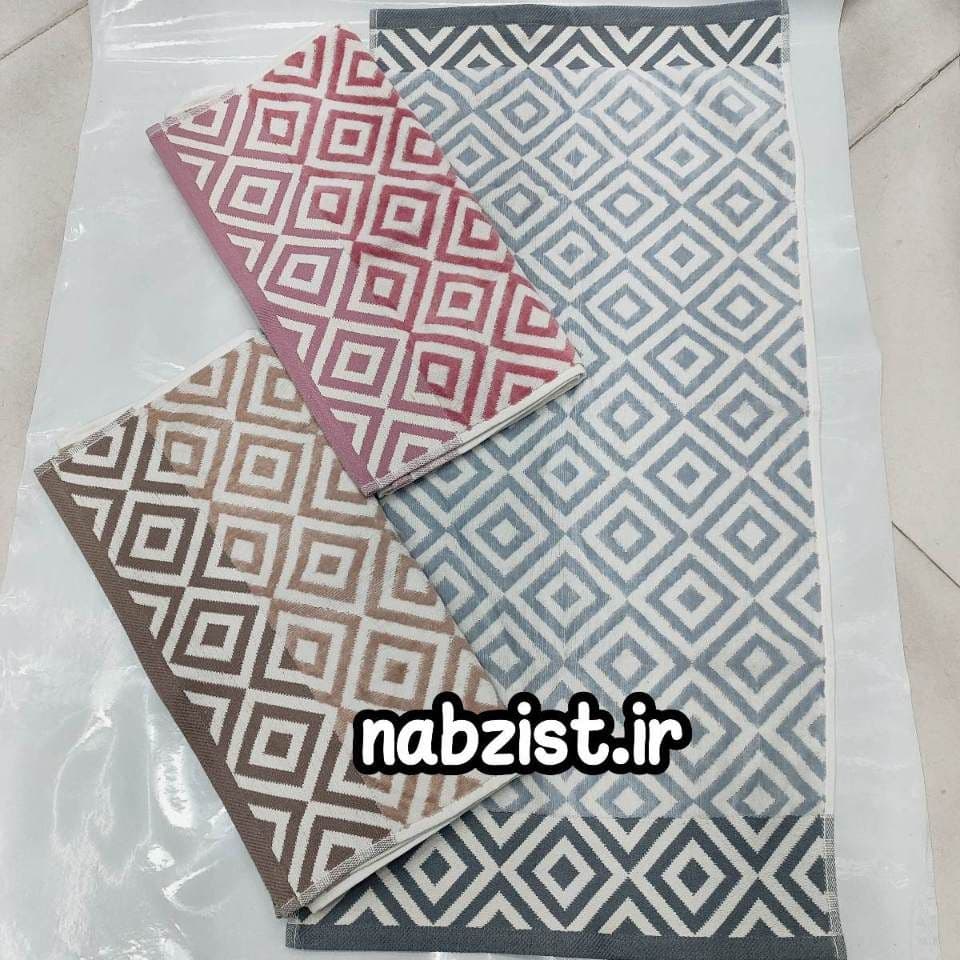 حوله دست و صورت آذرریس طرح شاه مات 80×40