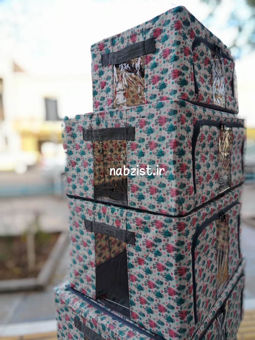 باکس لباس برزنتی اسکلت دار سایز 4 طرح کاکتوس فانتزی تاشو — تصویر ۷
