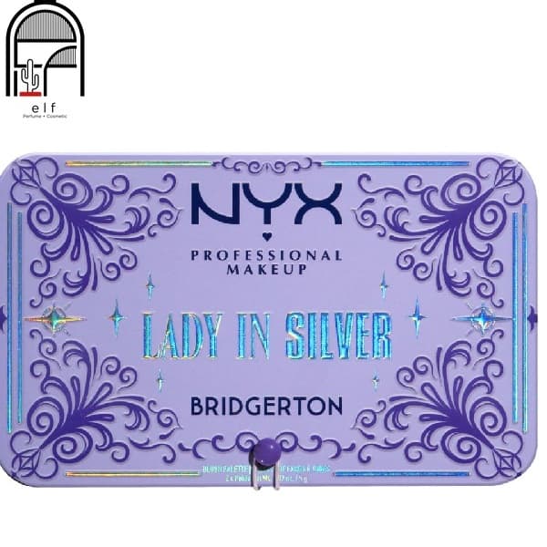 پالت رژگونه NYX Professional Makeup Bridgerton Royal Blush Palette 02 Lady In Silver