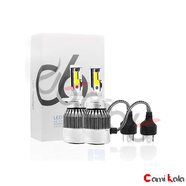 هدلایت خودرو C6 نقره ای — تصویر ۴