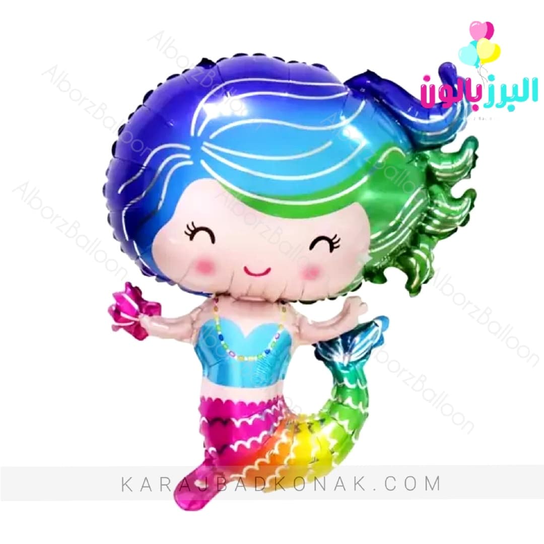 بادکنک فویلی پری دریایی