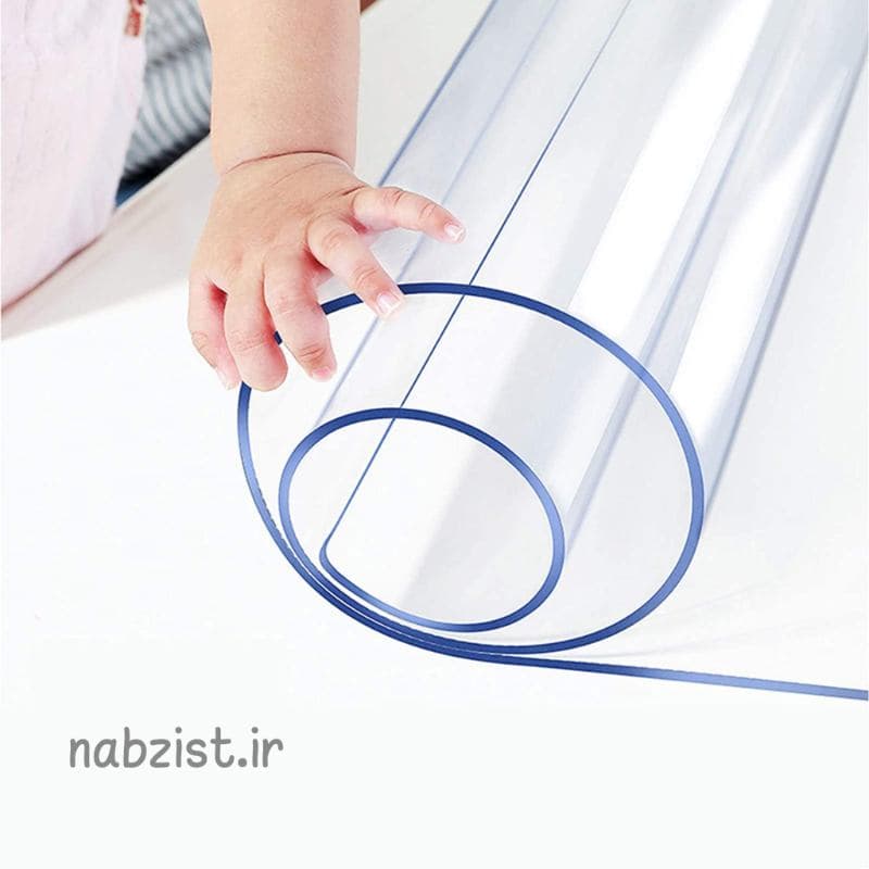 طلق رومیزی 2 میل(۹۰ در ۱۲۰ سانت) شفاف ژله ای