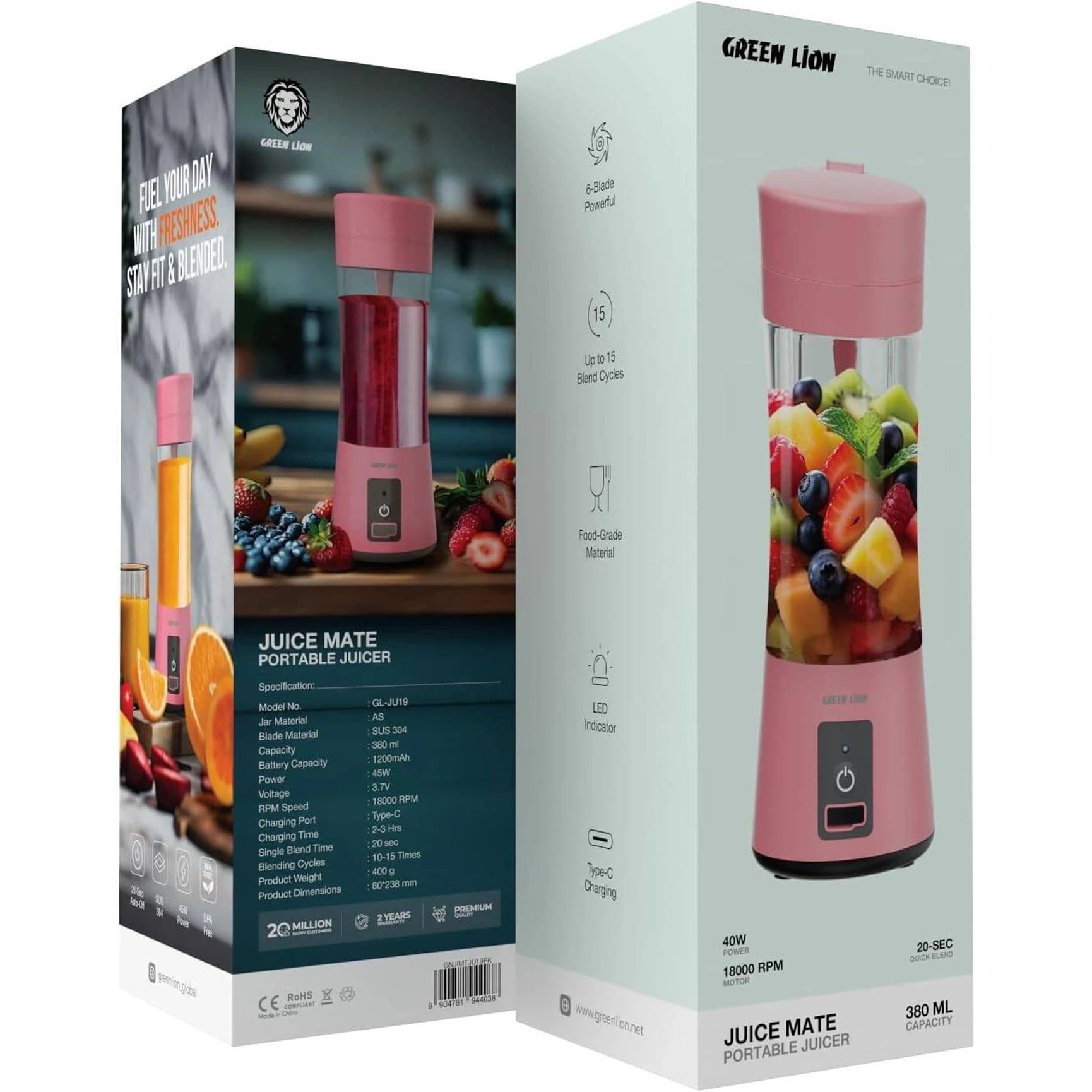 میکسر گرین لاین مدل green lion juice mate