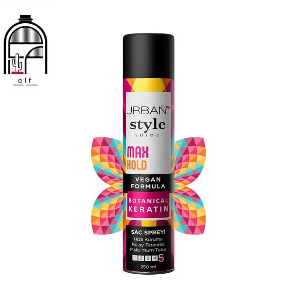 اسپری حالت دهنده و تثبیت کننده مو اربن کر مدل Max Hold | میل Urban Care Style Guide Max Hold Spray