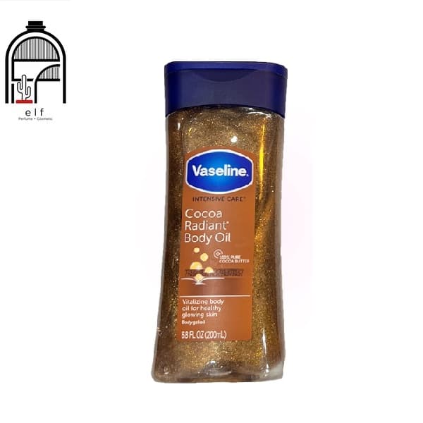 روغن شاین بدن وازلین مدل Cocoa Radiant حجم 200 میلی‌لیتر اورجینال