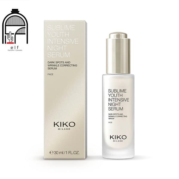 سرم ضد جوانساز و ضد لک شب کیکو KIKO Milano Sublime Youth Intensive Night Serum | Corrective Face Serum For Blemishes And Wrinkles