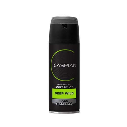 اسپری دئودرانت مردانه با کپ چرخشی وگا 150میلی لیتری DEEP WILD کاسپین