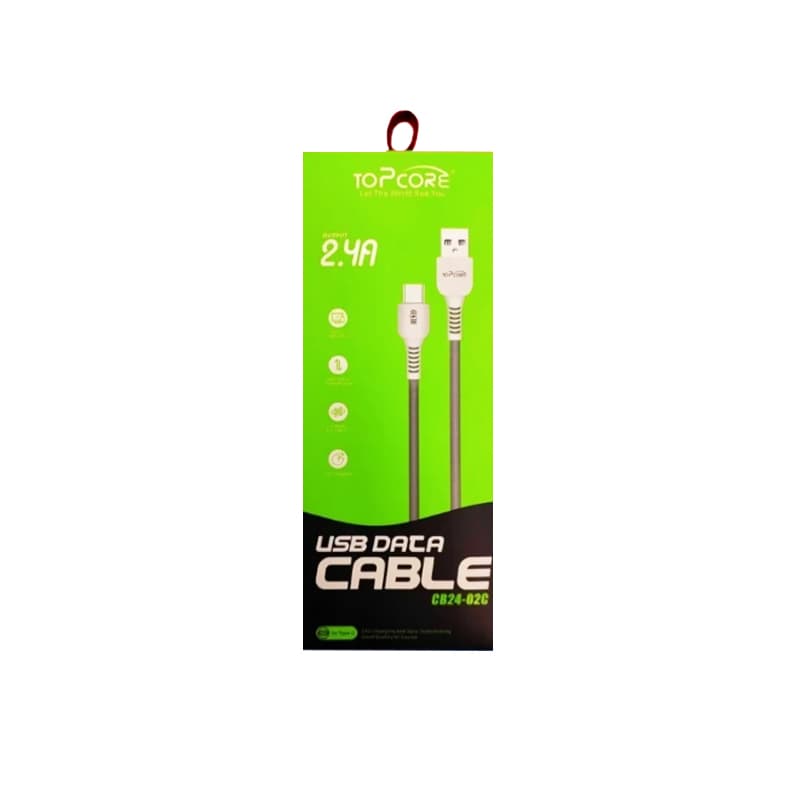 کابل تبدیل USB به USB-C تاپ‌کور مدل CB24-02C طول 1 متر