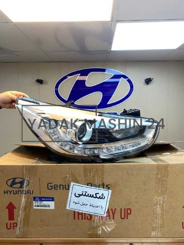 چراغ جلو راست / چپ هيونداى اكسنت برند اصلى با كد فنى 92102-1R520