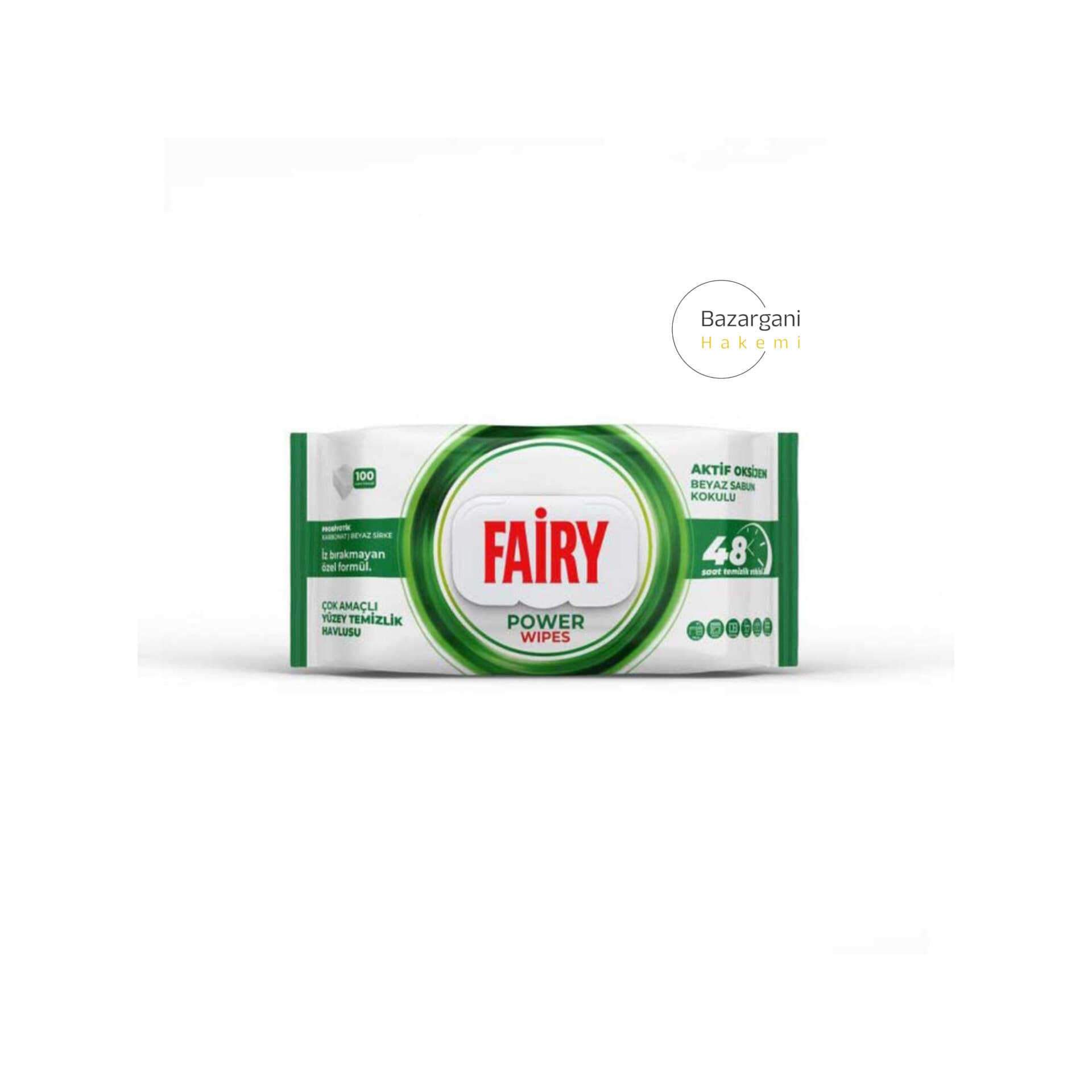 دستمال مرطوب چند منظوره سطوح فیری Fairy رایحه صابون سفید بسته 100 عددی(واردات قانونی از منطقه آزاد ارس)