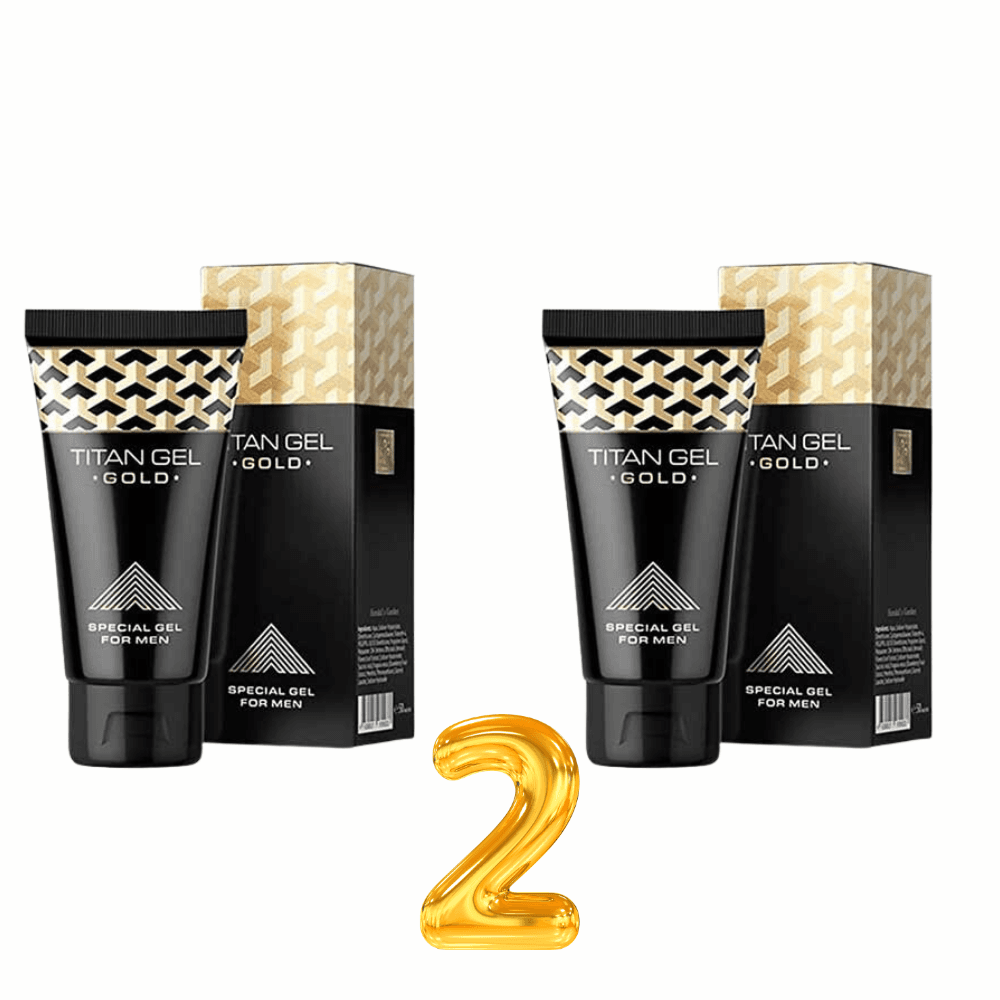 پکیج 2 عددی ژل حجم دهنده آلت مردانه ی تیتان طلایی مدل TITAN GEL GOLDمحصول کشور روسیه با گارانتی اصالت