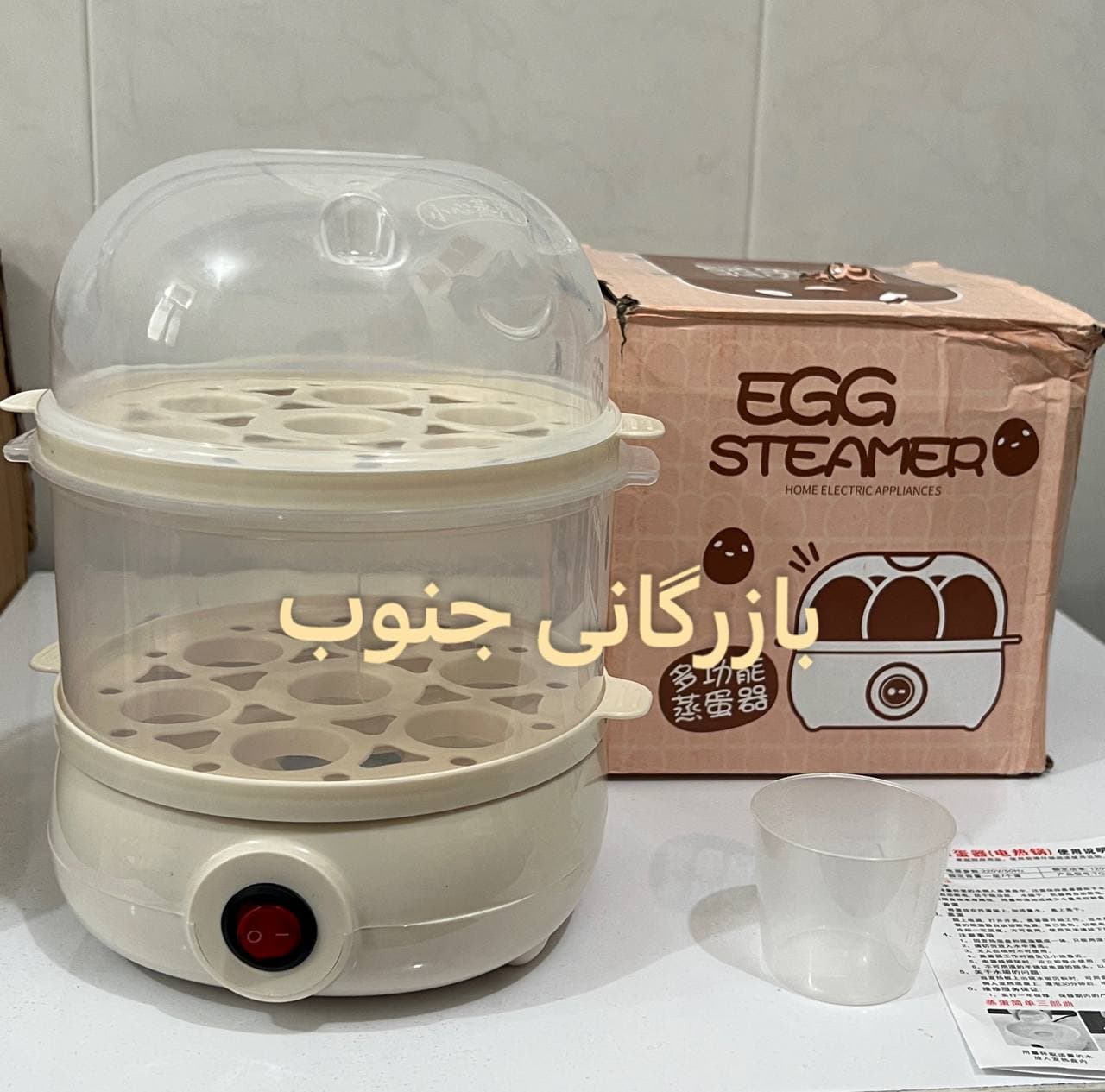 تخم مرغ پز دو طبقه برند EGG STEAMER+++شرکتی دارای certificate با کیفیت چندکاره کاربردی