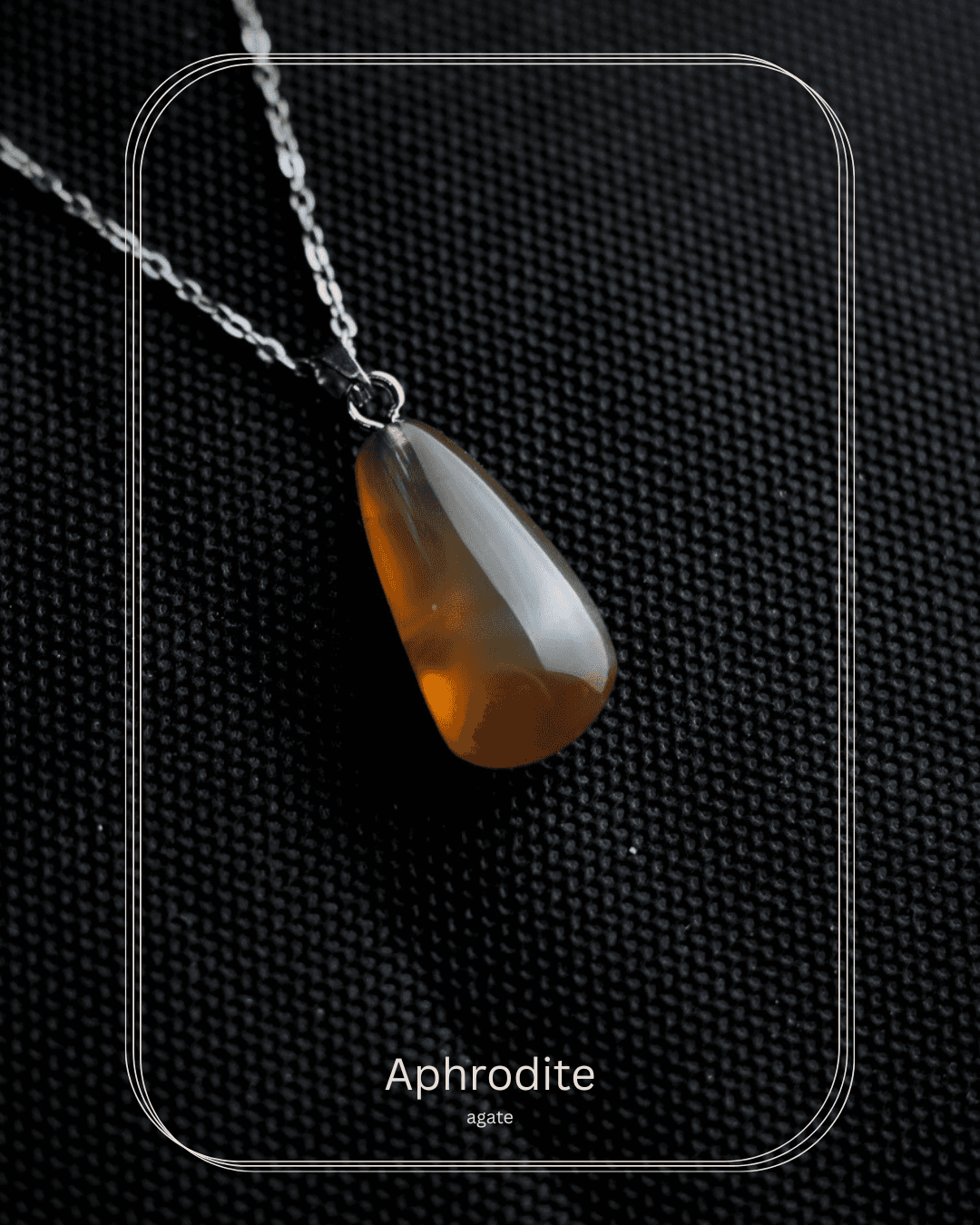 گردنبند سنگ عقیق طبیعی کارنلین 🪨🍊