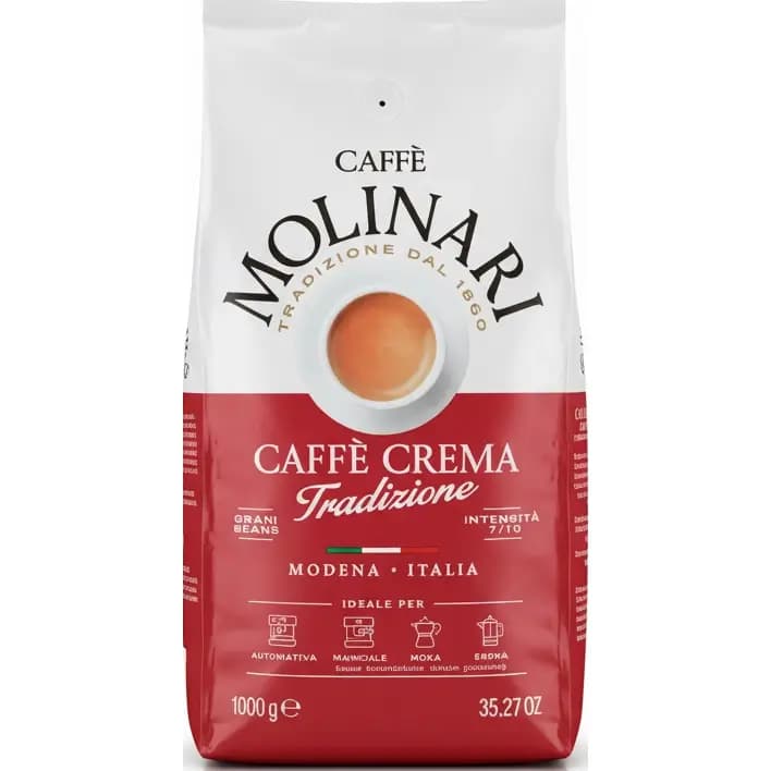 دانه قهوه مولیناری یک کیلوگرم مدل Molinari caffe crema tradizione