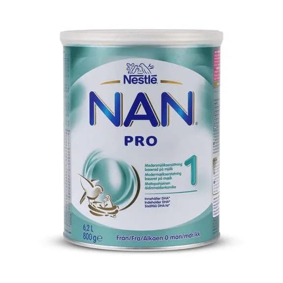 شیرخشک NAN pro nestle مناسب نوزاد از بد تولد تا 1 سالگی 800 گرمی