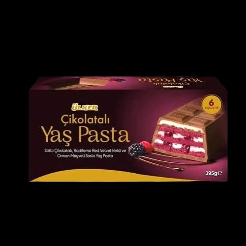 کیک خیس شکلاتی اولکر Ülker Yaş Pasta Red Velvet | 395 gr — تصویر ۲