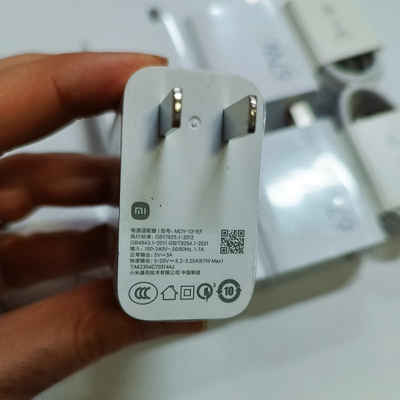 شارژر بهمراه کابل اصلی 67 وات شیائومی مدل Redmi Note 11Pro 4G — تصویر ۳