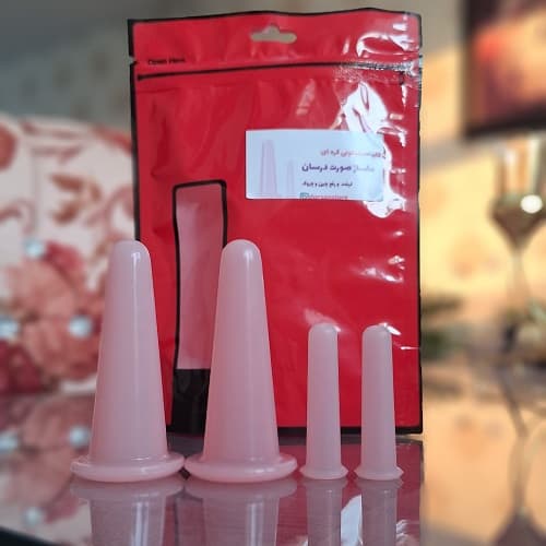 بادکش ماساژ صورت کره‌ای 4 عددی