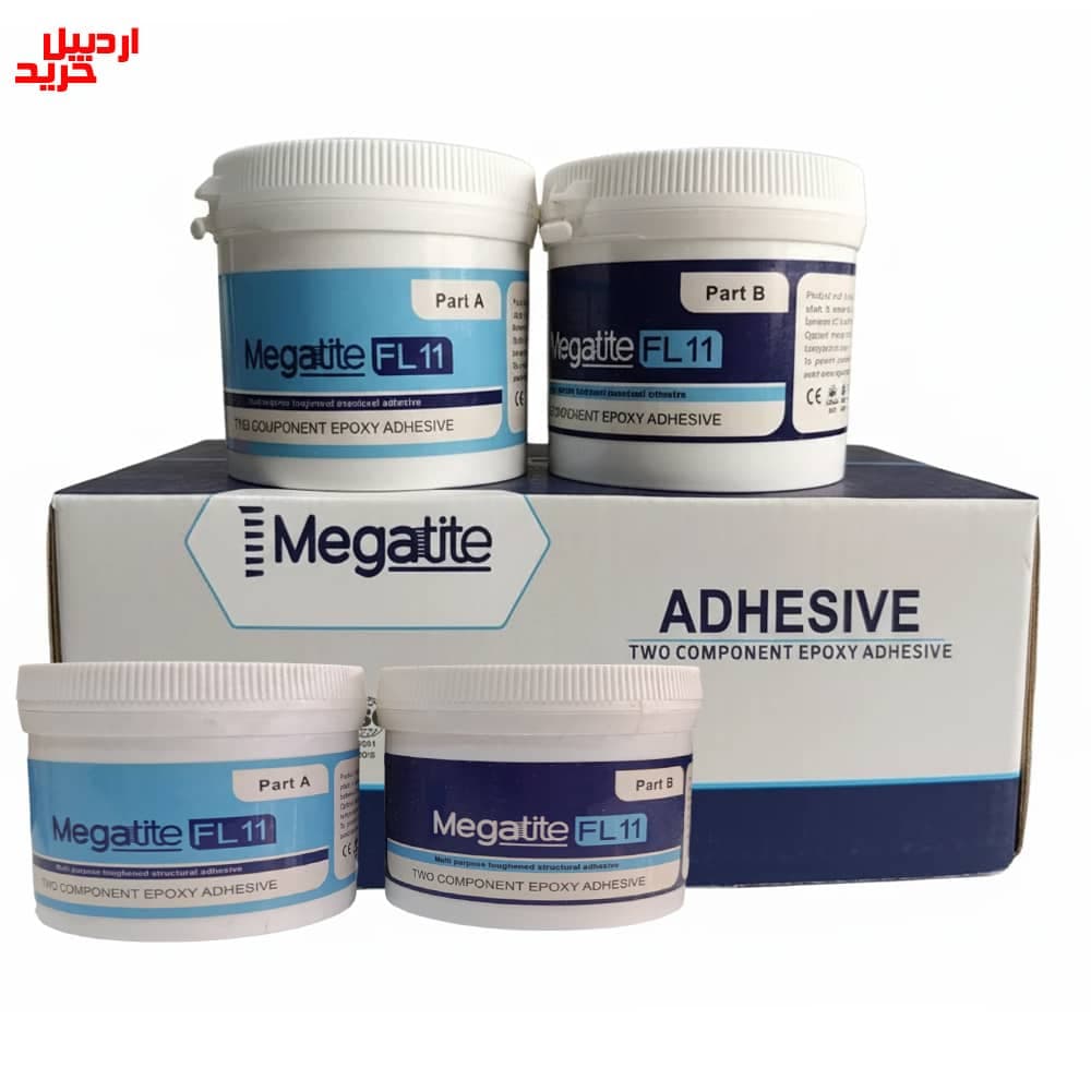 چسب اپوکسی مگاتایت کد FL11 ویژه فلز و کامپوزیت epoxy megatite fl11