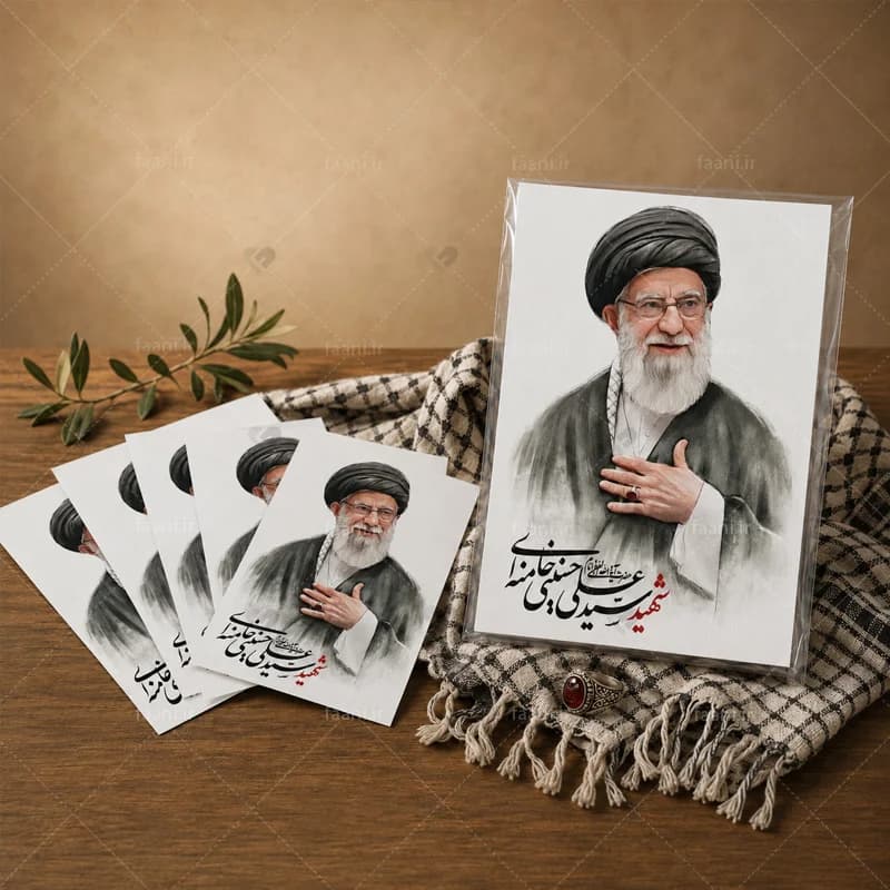 عکس/ برچسب کوچک رهبر شهید طرح 1