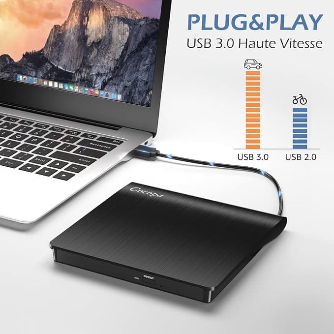 درایو نوری اکسترنال کوکوپا مدل USB 3.0 | Cocopa External CD DVD Drive